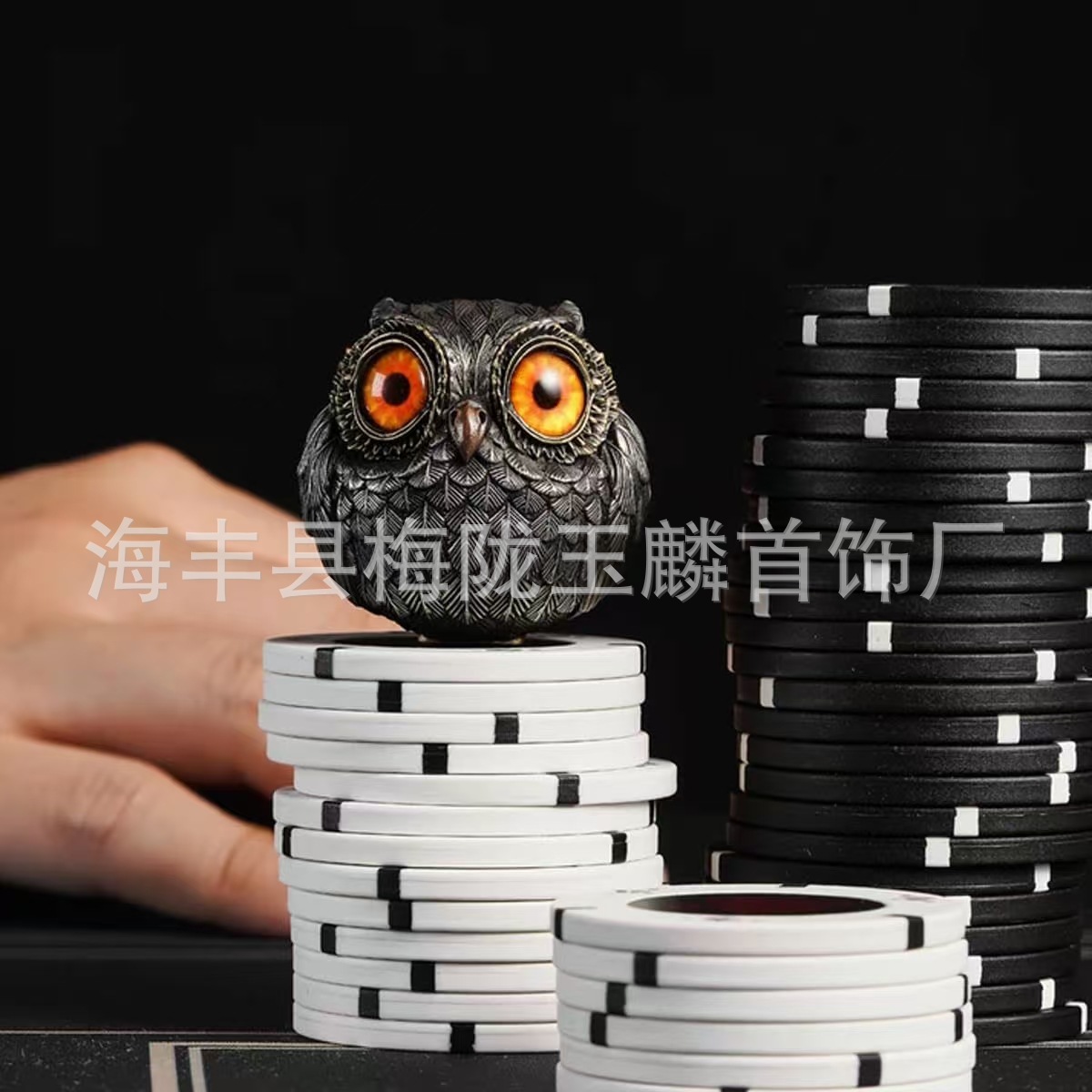 新品O Be Pendan猫头鹰创意铃铛家居工艺品摆件