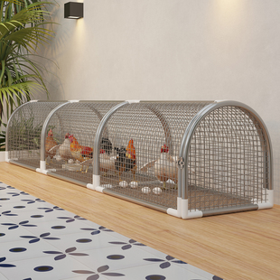 跑道鸡笼子家用室外特大号防黄鼠狼密网防雨走地鸡笼专用养殖笼
