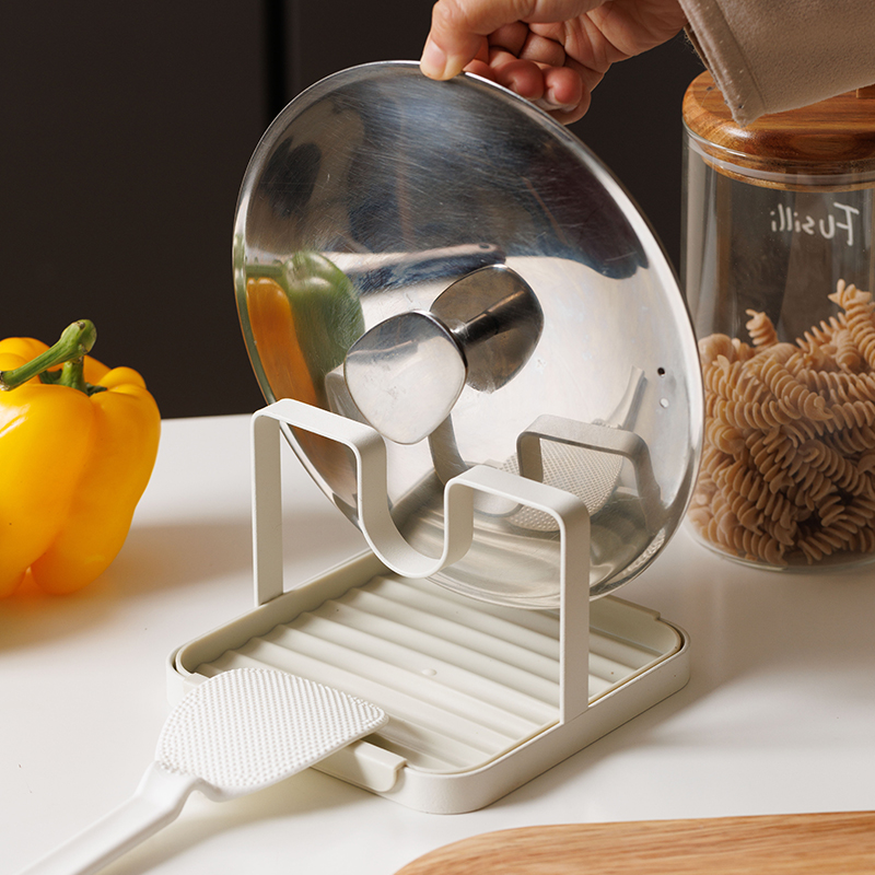 铁艺锅盖台面砧板收纳架