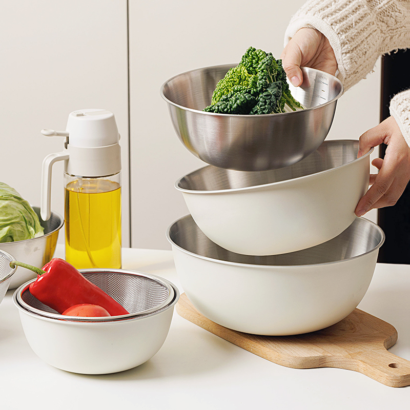 洗菜盆新款304不锈钢料理盆双层滤水套装厨房菜篮子滤盆沥水篮