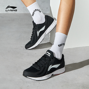 李宁R037.跑步鞋黑色专业训练减震防滑轻便耐磨运动25秋冬新款男
