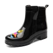 Giày đi mưa cho nữ Kiểu thời trang mang giày cao gót nữ thời trang ống đi mưa Martin 2019 mới thấp giúp giày đi mưa cho nữ - Rainshoes