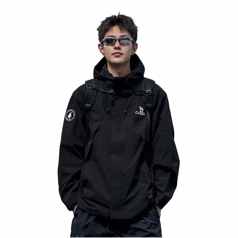 骆驼蛟龙冲锋衣防风防水男秋2025新款户外女休闲登山外套
