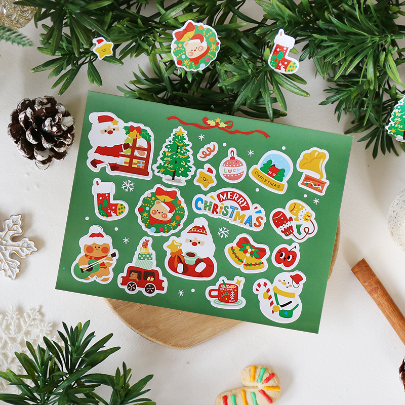 圣诞贴纸装饰diy创意定制