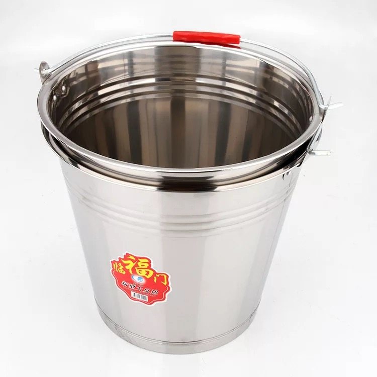 304不锈钢提水桶手提式储水桶食用桶油桶喜桶垃圾分类桶无磁带盖