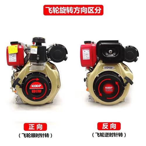柴油微耕机六爪免拉启动器风冷173F-192F通用款不配螺丝正向