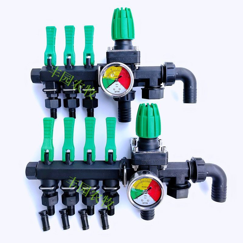 农用打药机分水器三路四路分水阀调压阀植保机控制阀多路分水器