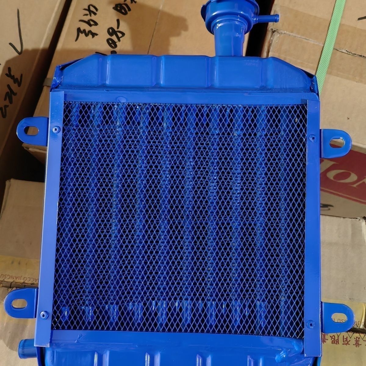 单缸拖拉机四轮循环水箱散热器T95铝直口