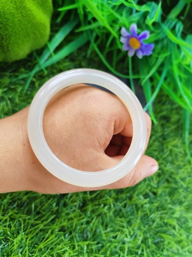 旺桃花浅淡藕粉细圆条美人镯53圈正品黄龙玉手镯天然玉石9*8mm