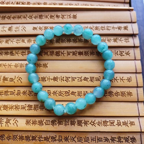 卡9精品玉石手钏天然原矿玉石手串圆珠手链8号正品非洲翠手串