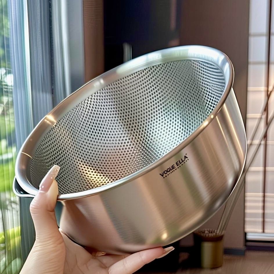 出口美国304不锈钢洗菜盆沥水篮水果篮滤水篮厨房家用漏盆多功能,餐饮具,盆,淘宝优惠券,粉丝福利购,淘宝优惠卷