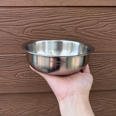 包邮实用腌肉盆304不锈钢加厚打蛋18/10料理盘子配菜调料小盆14cm
