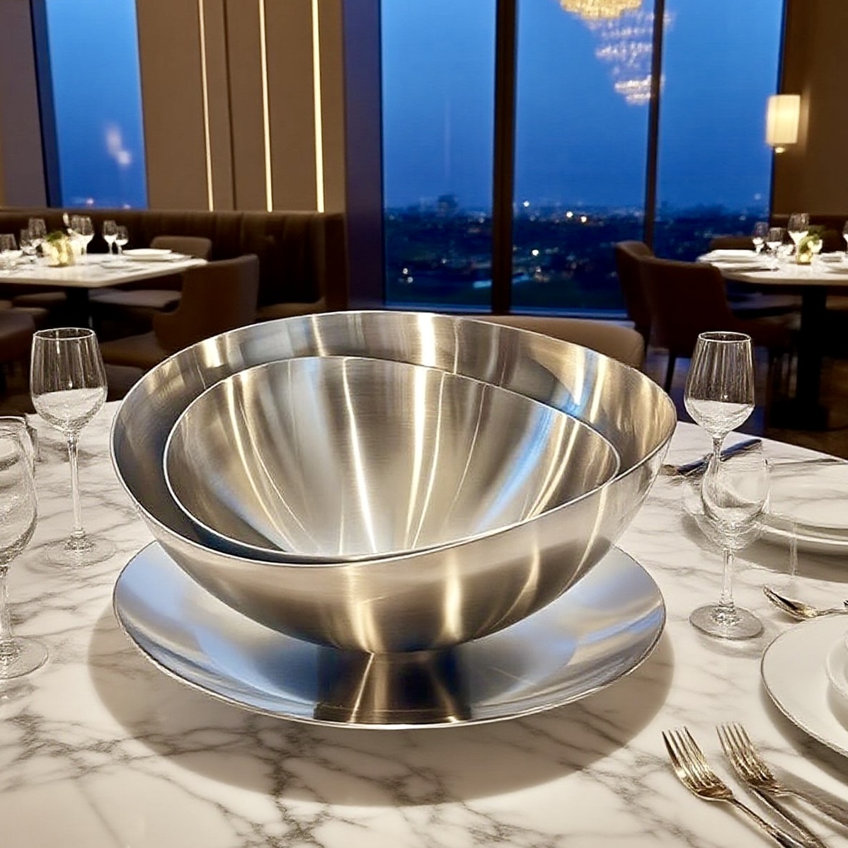 【老板娘家里自留】加厚18/10不锈钢果篮果盘果盆果篓沙拉盘沙拉