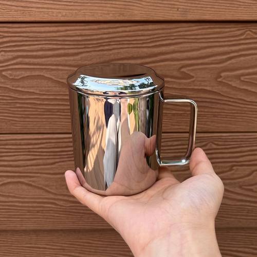 德国不锈钢中空防烫大容量咖啡杯