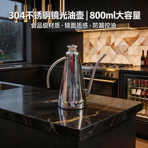 304不锈钢可控油防漏油壶