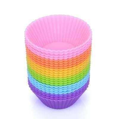 12pcs Mini Silicone Cup Cake Pan Mold Muffin Cupcake Form to