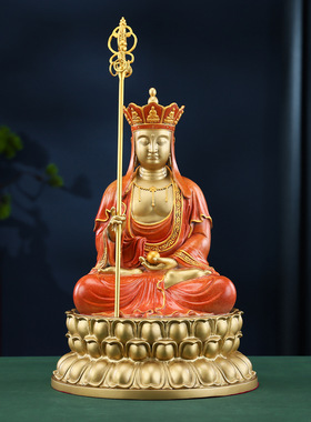 热销地藏王铜佛像摆件