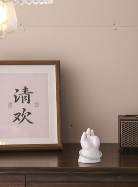创意版小佛手萌宠香插