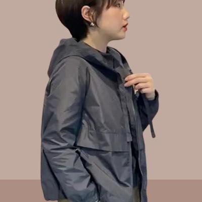 加绒加厚爆款女士短外套秋冬季新款冲锋衣洋气小个子夹克女装