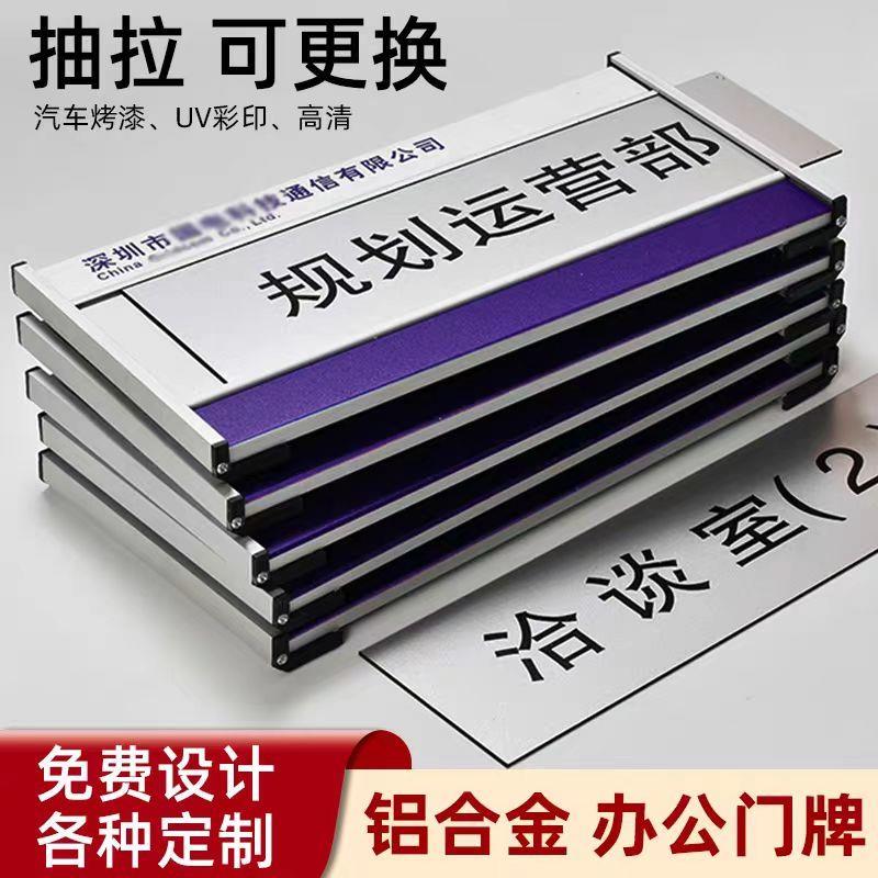 科室牌去向牌定制铝合金员工岗位牌办公门牌工作人员告知牌指示牌