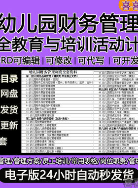 幼儿园财务公开收费公示自查自纠差旅费报销管理制度岗位职责表格