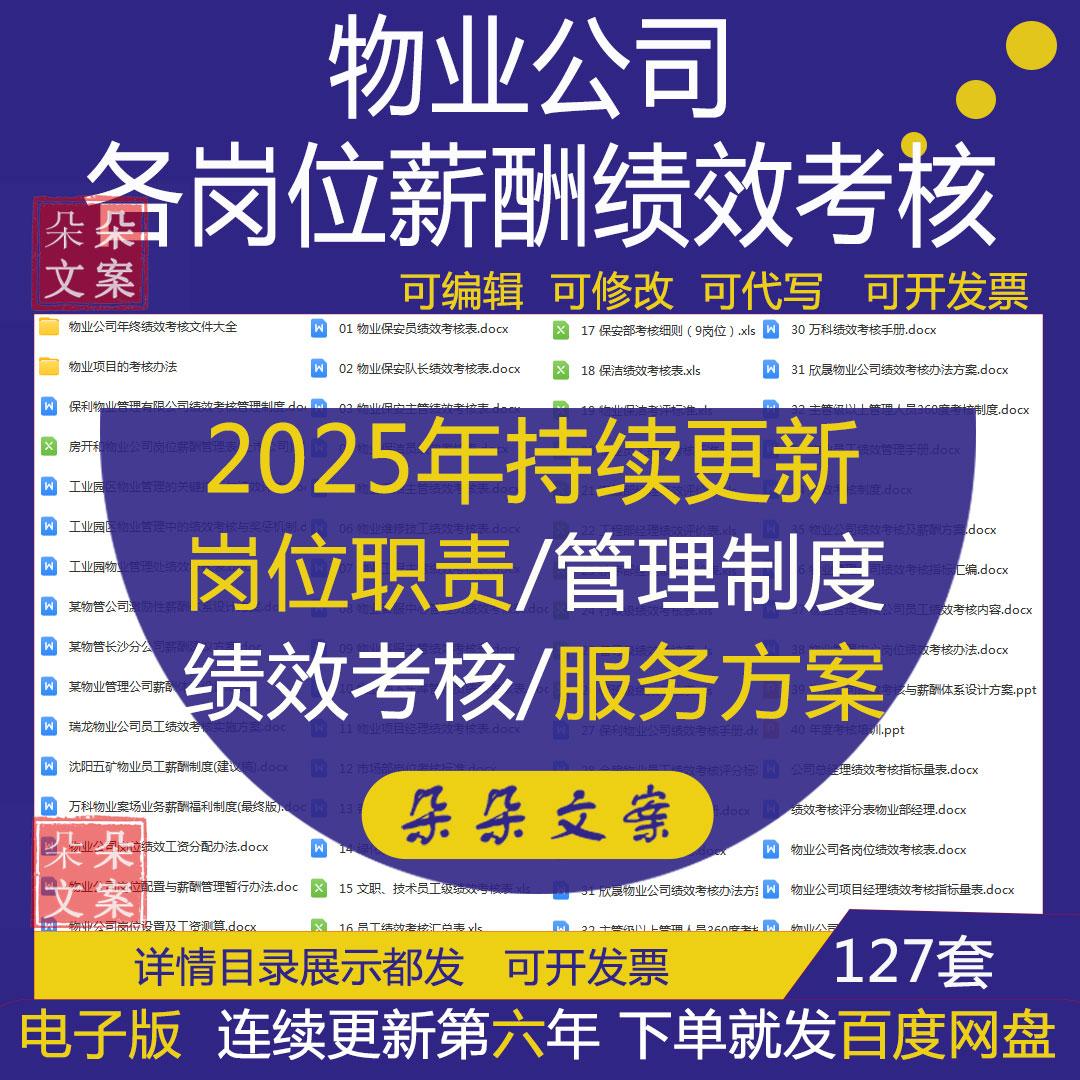 物业公司薪酬绩效考核制度方案保安员主管保洁员客服维修考核表格