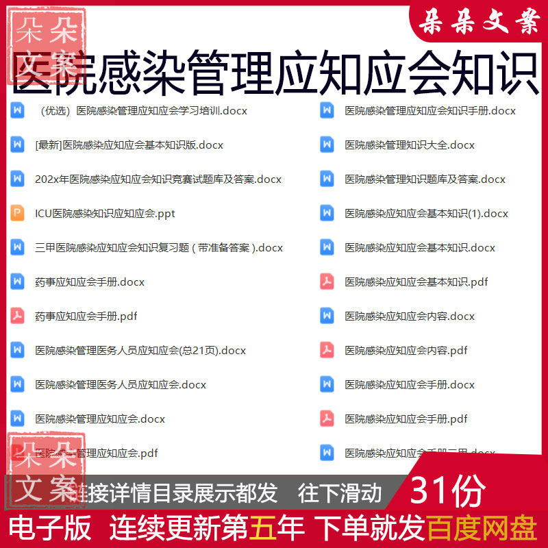 医院感染管理应知应会知识医务人员院感科等级评审应知应会手册