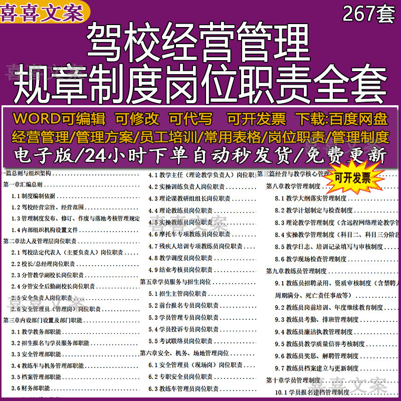 驾校经营教练员教学计划现场检查培训管理制度安全机场地岗位职责