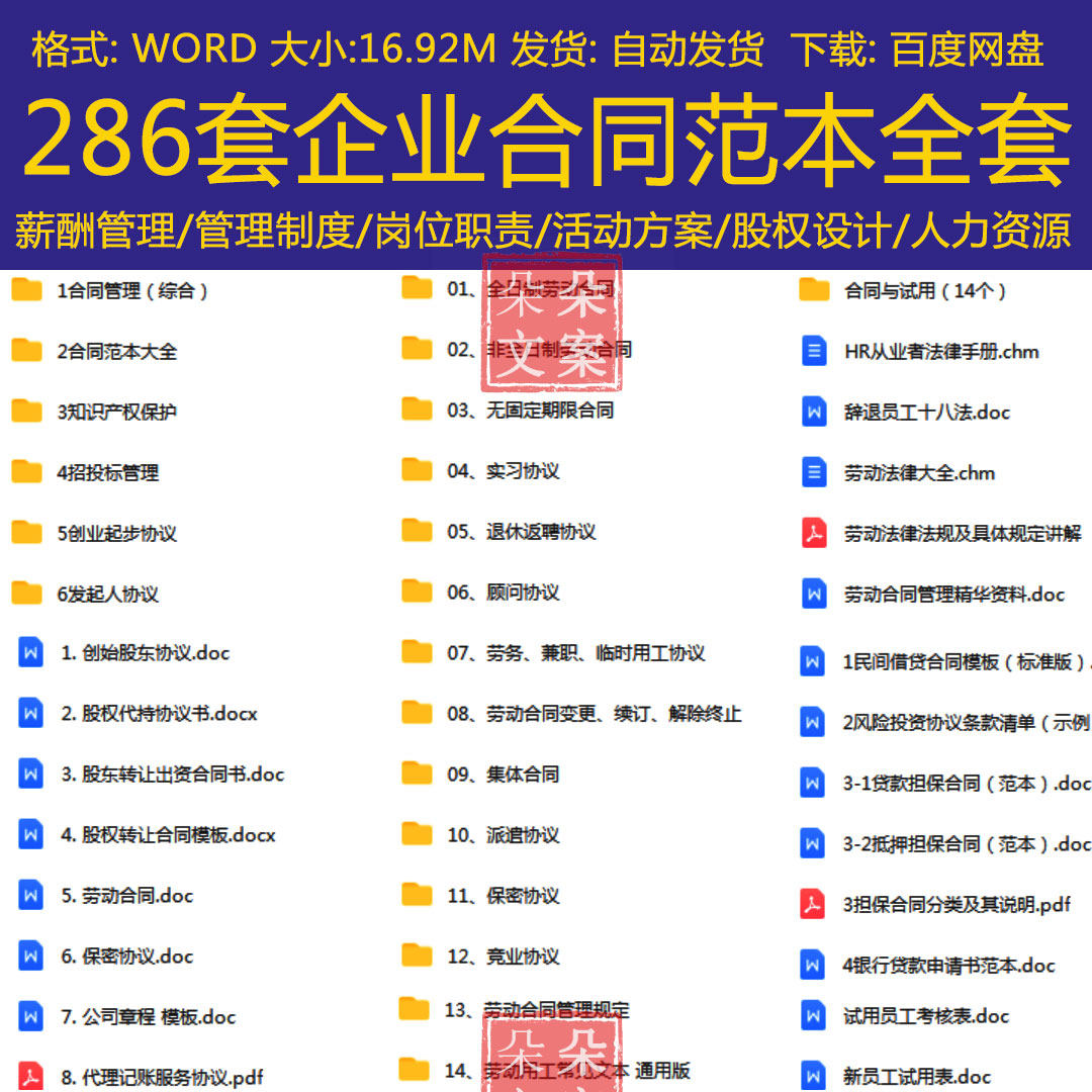 企业合同范本全套劳动合同解除终止协议劳务兼职临时用工实习协议