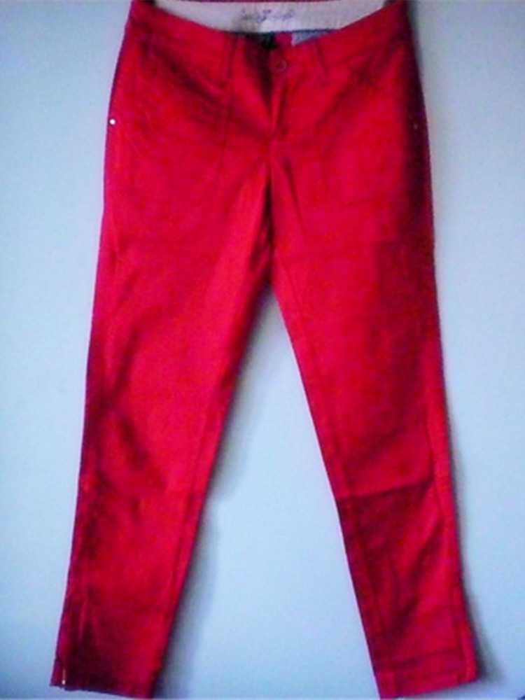 女士休闲裤春夏新款中腰修身显瘦薄款纯棉透气七分裤小个子九分裤