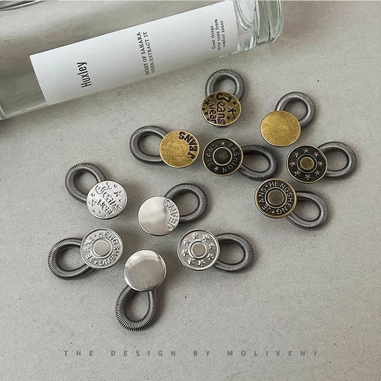 扩腰神器纽扣裤腰松紧调节免拆弹簧扣牛仔裤延长腰围实用设计