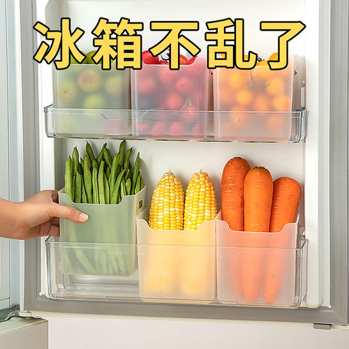 冰箱侧门收纳盒分装整理神器内侧保鲜食品级侧面储物门上盒子厨房