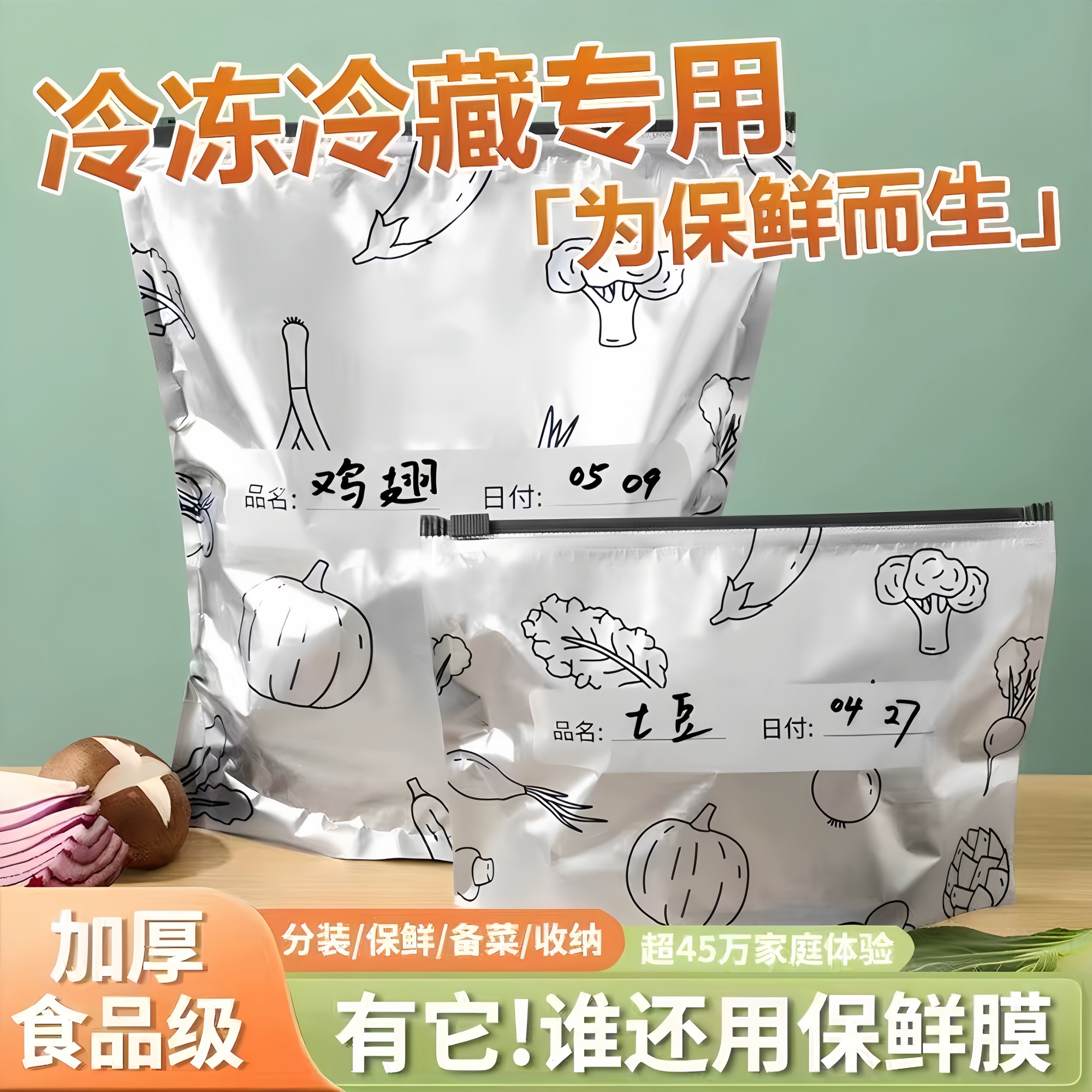 食品级铝箔保鲜袋【超强密封】