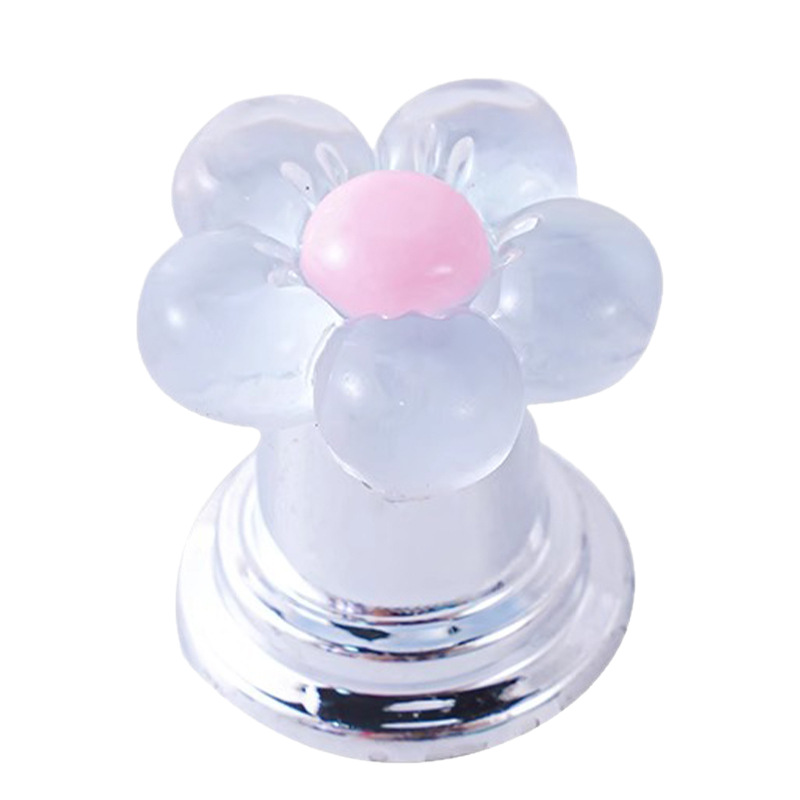 家用可爱花朵马桶按压器美甲专用水箱开关提盖冲水实用设计按键