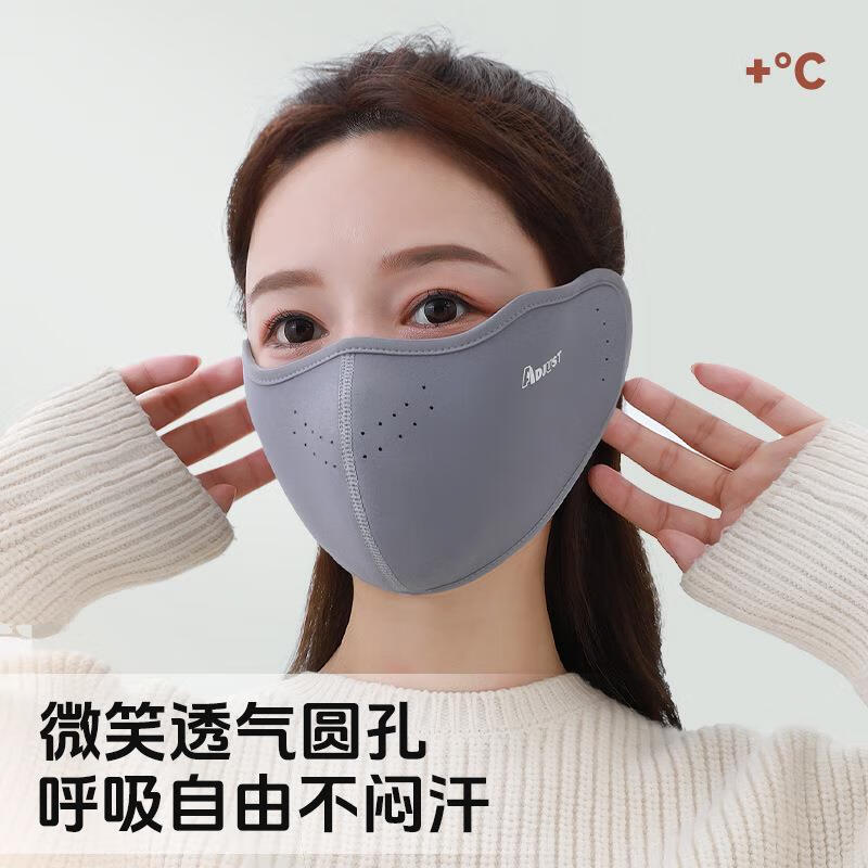 面罩女士德绒全脸防风防寒加厚护耳口罩骑车保暖透气实用设计