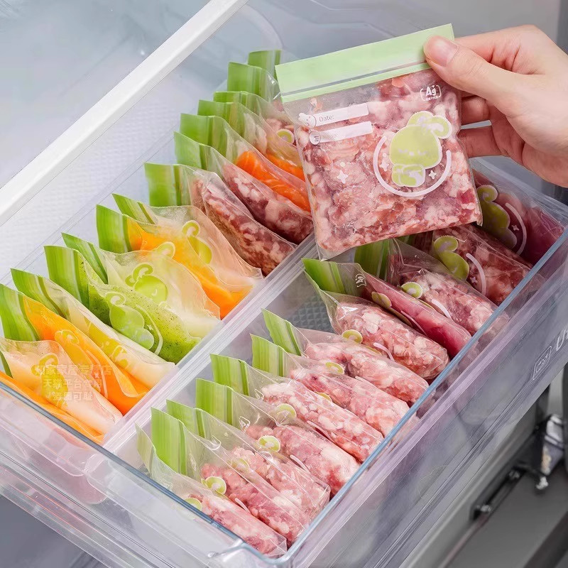 食品级抗菌辅食分装袋肉丝冷冻专用冰箱速冻迷你密封保鲜收纳袋