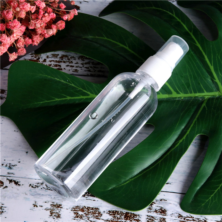 30/50/100ml酒精喷雾瓶pet透明便携小喷壶香水分装