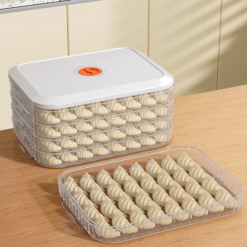 饺子盒家用食品级冷冻专用密封速冻保鲜分类放水饺包子冰箱收纳盒