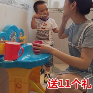 可升降儿童洗漱台婴儿洗脸盆架子塑料柜子洗脸池宝宝洗手台