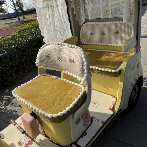 爱玛乐维CA510专用座套雅迪摩登闪靓嘟嘟通用加厚三轮车坐垫套罩