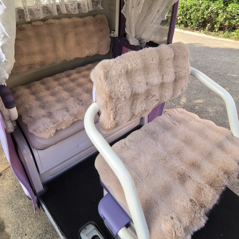 雅迪CL12 CL13冬季电动三轮车坐垫加绒保暖爱玛乐维乐淘Pro坐垫套