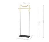 家用客厅铁艺挂衣架落地卧室网红轻奢衣帽架室内简约晾衣架服装