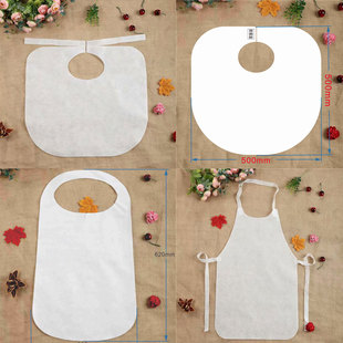 加厚围兜美容院一次性围裙纹身刺绣美容围巾围脖防水定制logo印字