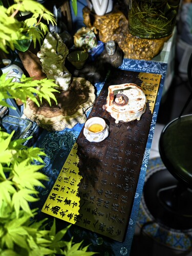 【思思严选】女王乌木雕刻兰亭集序国风简约干泡茶盘茶台高级复古