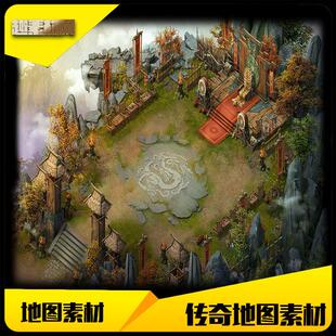 传奇地图素材擂台活动副本系列 高清地砖完整封边-DT125