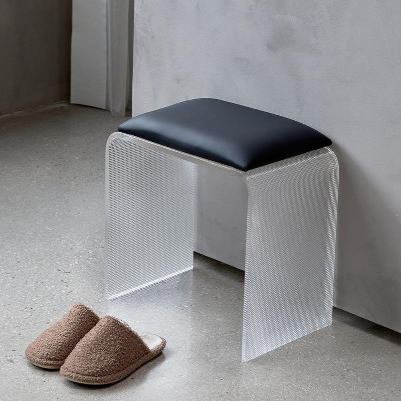 轻奢家用奶油风客厅小边几门口换鞋梳妆凳简约实木室内餐椅子茶几