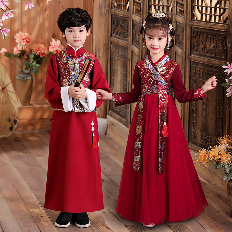 儿童古风服装男价格 儿童古风服装男图片 星期三