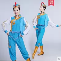 Trang phục Mông Cổ mới Trang phục múa Mông Cổ trống múa cưỡi trang phục biểu diễn múa thiểu số quần áo phụ nữ trưởng thành - Quần áo ngoài trời áo khoác nữ thể thao