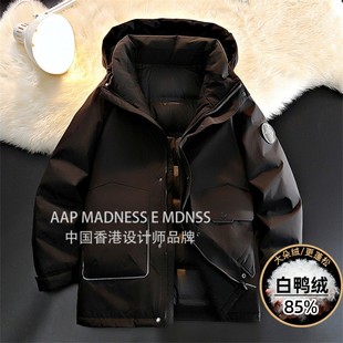 【AAP家 】冬季2025新款冲锋衣羽绒服男士工装加肥加大码冬装保暖