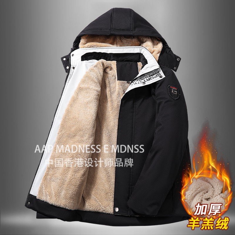 【AAP家 】冬季棉衣男士外套秋冬季2025新款加大码潮牌加绒加厚棉